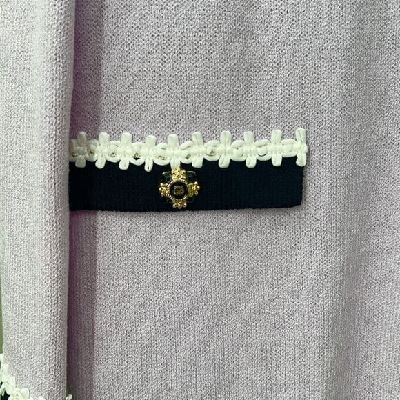 St. John Lavender and Black Skirt Set - Picture 4 of 9